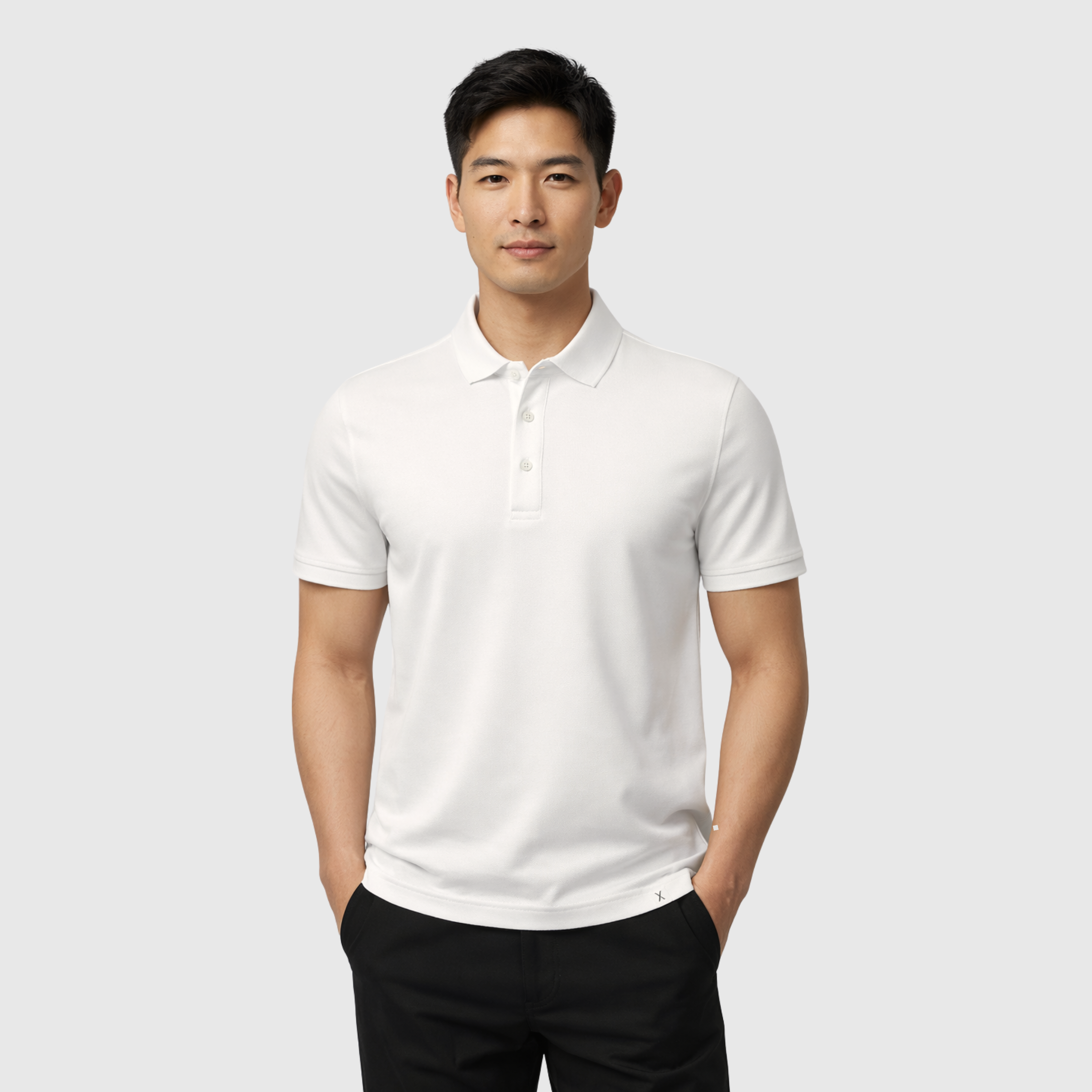 ModalAir Pique Polo | Ribbed Collar