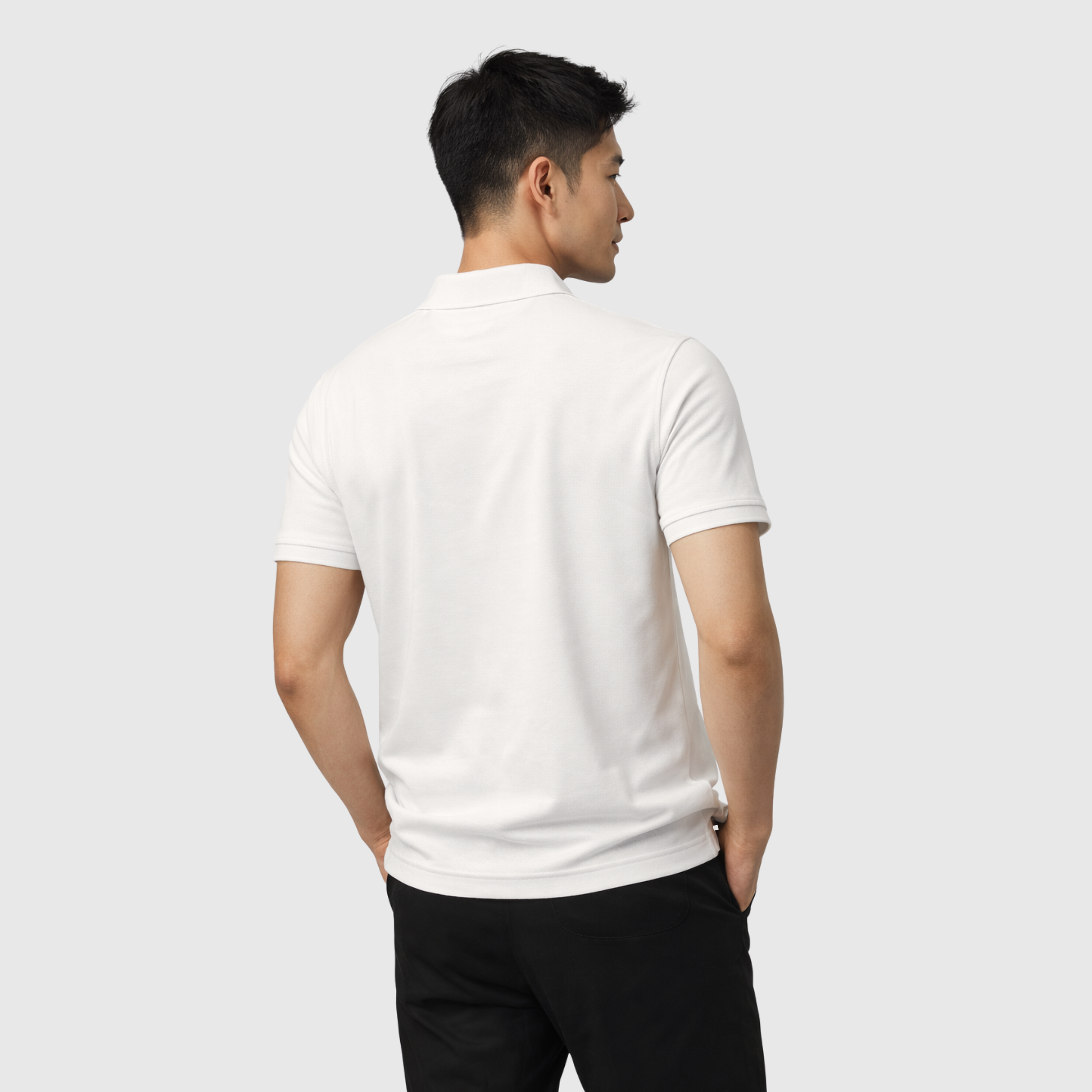 ModalAir Pique Polo | Ribbed Collar