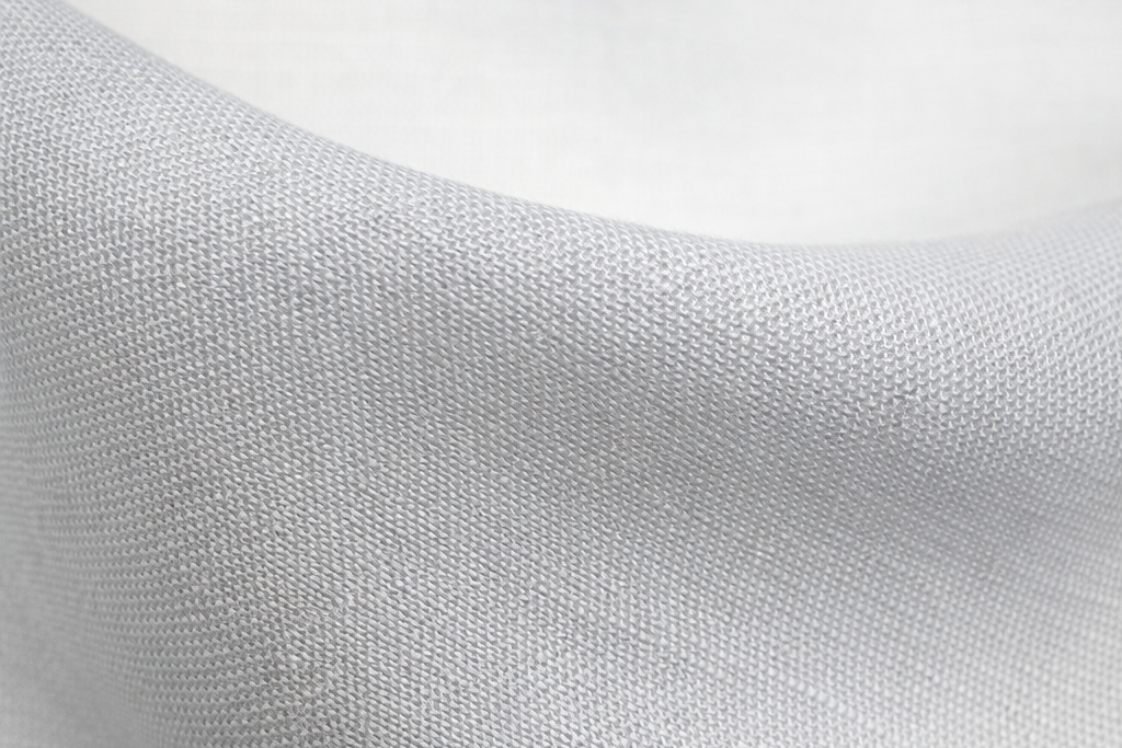 Close-up of textured white fabric
